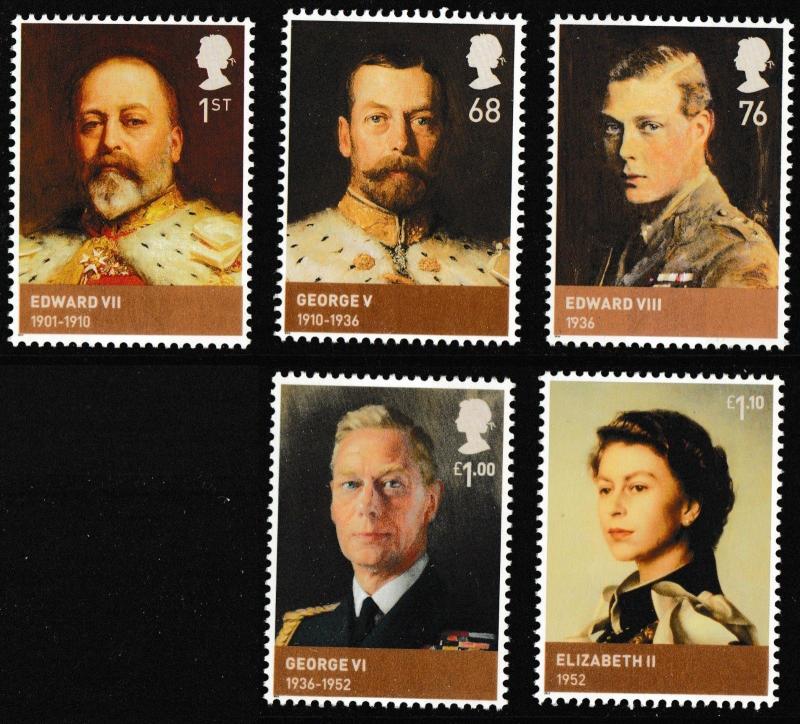 GB 3265-3269 The House of Windsor set (5 stamps) MNH 2012 