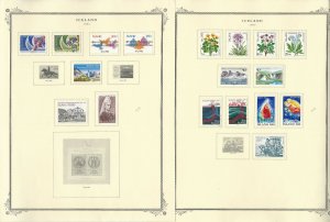 Iceland 1978-1995 Stamp Collection on 22 Scott Specialty Pages, JFZ