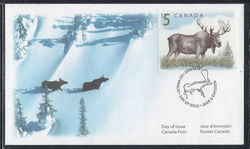 Canada Scott 1693 FDC - 2003 Wildlife Issue