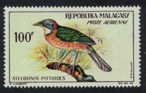 Malagasy Rep. Pitta-like ground roller Bird 100Fr 1963 MNH SG#65