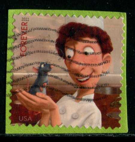 4554 US (44c) Disney-Pixar: Ratatouille SA, used on paper