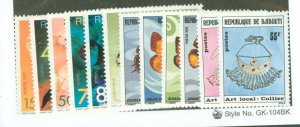 Djibouti #464/476 Mint (NH) Single (Complete Set)