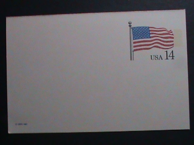 ​UNITED STATES-1987-UNITED STATES FLAG -MNH-POST CARD-VF WE SHIP TO WORLD WIDE