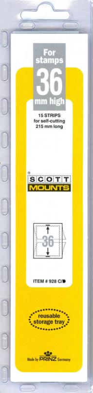 Scott Mounts Clear 36mm STRIP 215 ,(Pgk. 15)(00928C)