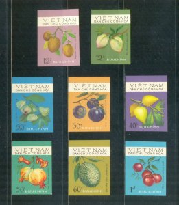 Vietnam 1975 MNH Stamps Scott 768-775 imperf Fruits