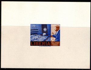 1966 Liberia Scott #- C17325 Cents Airmail John F Kennedy Souvenir Sheet MNH