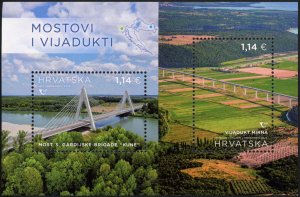 Croatia 2023 MNH Souvenir Sheet Stamps Scott 1296 Bridge