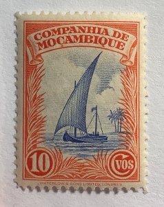 Mozambique Company 1937 Scott 177 MNH - 10c,  traditional sailboat, Dhow