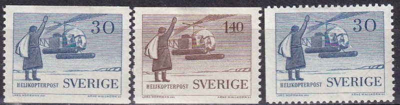 Sweden #518-20  F-VF Unused CV $5.95  (Z6238)