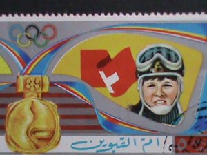 UMM-AL-QIWAIN STAMP:1972 WINTER OLYMPIC GAMES SAPPORO'72-CTO-STAMP VERY FINE
