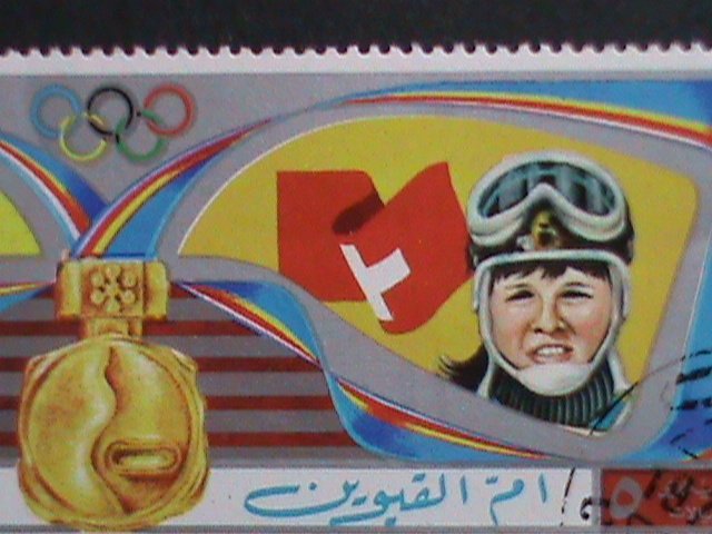 UMM-AL-QIWAIN STAMP:1972 WINTER OLYMPIC GAMES SAPPORO'72-CTO-STAMP VERY FINE