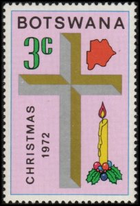 Botswana 93 - Mint-NH - 3c Christmas / Cross / Candle (1972)