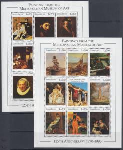 Sierra Leone Sc 1869-1876 MNH. 1996 World Famous Paintings at the Metropolitan