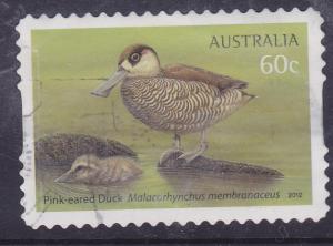 Australia 2012 Waterbirds Pink-eared Duck  60c used 