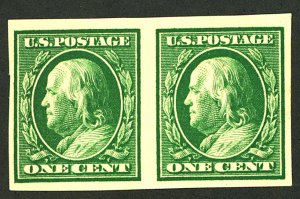 U.S. #383 MINT PAIR OG NH