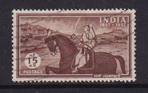 India #289  used 1957  Indian mutiny 15np