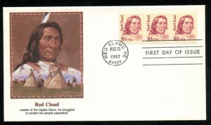 US 2175 10c Great Americans - Red Cloud UA Fleetwood cachet FDC