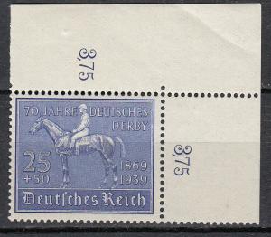 Germany - 1939 Racehorse Sc# B144 - MNH (270)