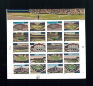 United States 34¢ Legendary Baseball Fields Postage Stamps #3510 MNH Full Sheet