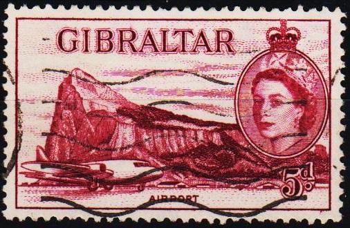 Gibraltar. 1953  5d S.G.152 Fine Used