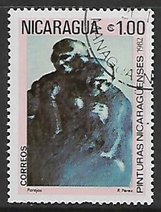 Nicaragua # 1169 - Painting : The Couple - used.....{KBrL}