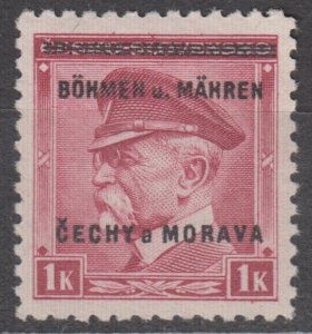 Bohemia & Moravia Scott #10 1939 MNH