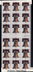 BOBPLATES #4437 Liberty Bell Booklet Pane of 18 VF NH SCV=$20