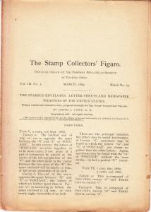 The Stamp Collectors' Figaro (Toledo, Ohio) March 1889 #3