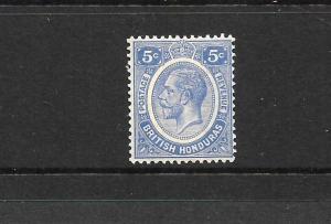 BRITISH HONDURAS 1922-33  5c   KGV   MLH   SG 131a