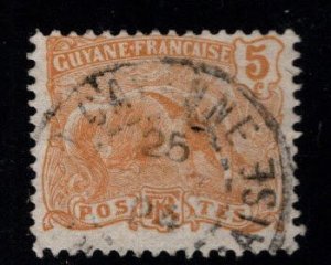 French Guiana Scott 55 Great Anteater stamp  Used