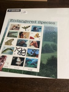 Scott #3105-Endangered Species Sheet of 15 Stamps - MNH-1996-NIP-US