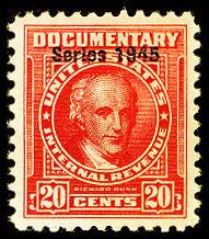 U.S. REV. DATED REDS R418  Mint (ID # 25128