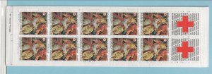 FRANCE Sc B574 H BOOKLET OF 1985 - RED CROSS - ART - (CT5)