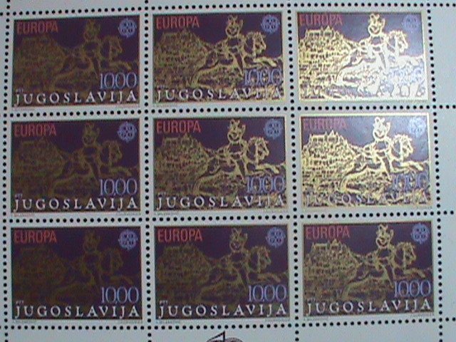 ​YUGOSLAVIA-1979 SC#2427 EUROPA:17TH CENTURY BY JAN VAN DER HEYDEN  MNH SHEET