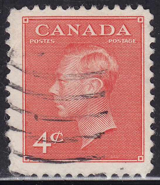 Canada 306 King George VI with Postes-Postage 1951