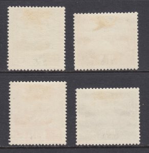 Japan Sc 218-221 MLH 1933 Manchuria Emperor's Visit, cplt set, fresh, bright, VF