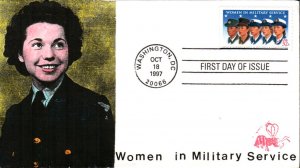 #3174 Women in Military Service B Line FDC