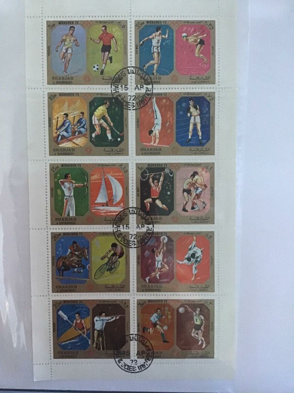 Sharjah 1972 Munich Olympics Stamps sheet  R26026