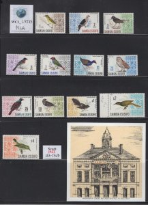WC1_23973.SAMOA. 1967 BIRDS set. Sc. 265-274B. MLH