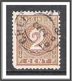 Netherlands Indies #18a Numeral Used