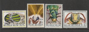 1971 Belgium - Sc B879-82 - MH VF - 4 single - Insects