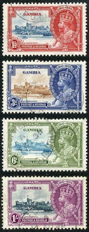 Gambia SG143/46 1935 Silver Jubilee Set Fine Used