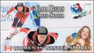 CA18-006, 2018, Women in Winter Sports, Clara Hughes, Day of Issue, FDC,