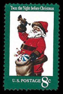 PCBstamps   US #1472 8c Christmas, Santa Claus, MNH, (11)