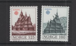 Norway #727-28   (1978 Europa set) VFMNH CV $2.25