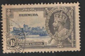 BERMUDA Scott 101 Used KGV 1931 Silver Jubilee stamp