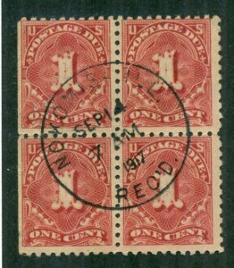United States 1931 #J52a BLK of 4 U** SCV(2024)=$60.00