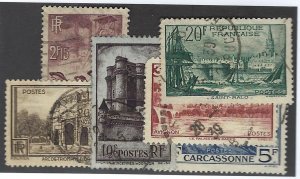 France SC#342-347 Used VF SCV$28.55...Iconic!