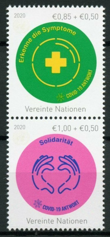 Vienna United Nations UN Medical Stamps 2020 MNH Corona Response 2v Set