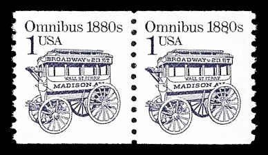 PCBstamps   US #2225 Coil Pair 2c(2x1c)Omnibus, MNH, (11)